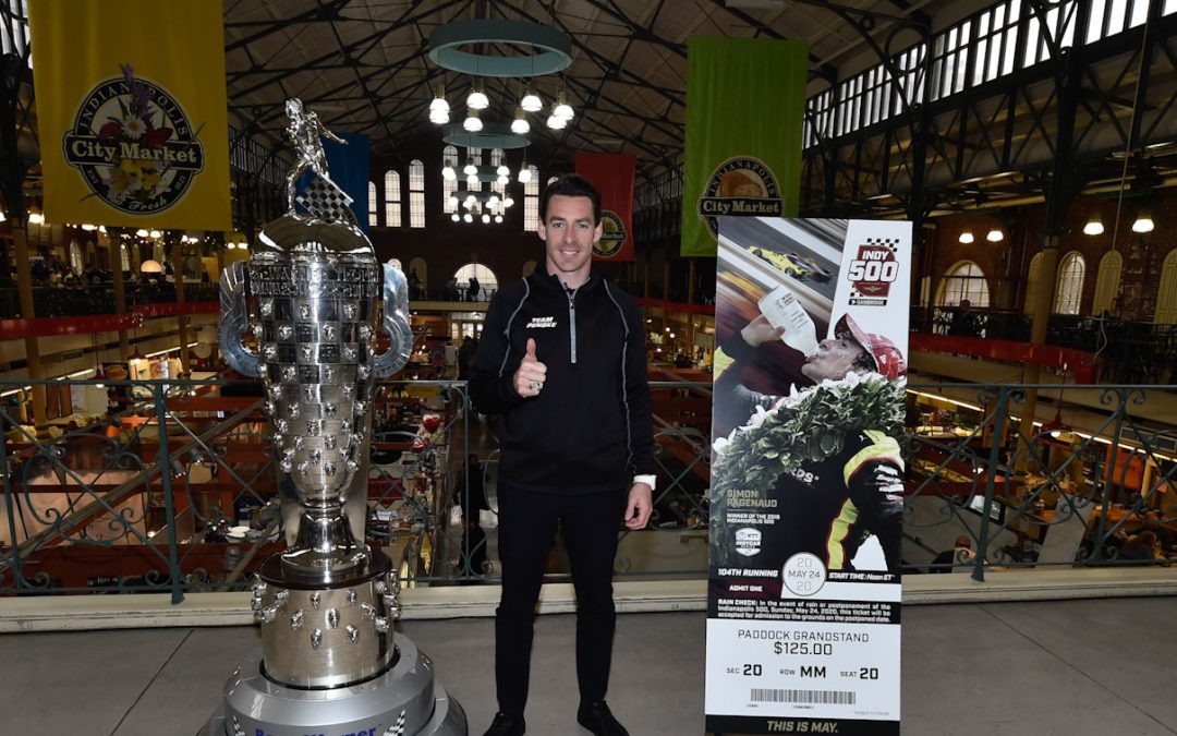 The 2020 Indy ticket featuring Simon Pagenaud